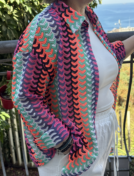 Wave Pop - Crochet Jacket